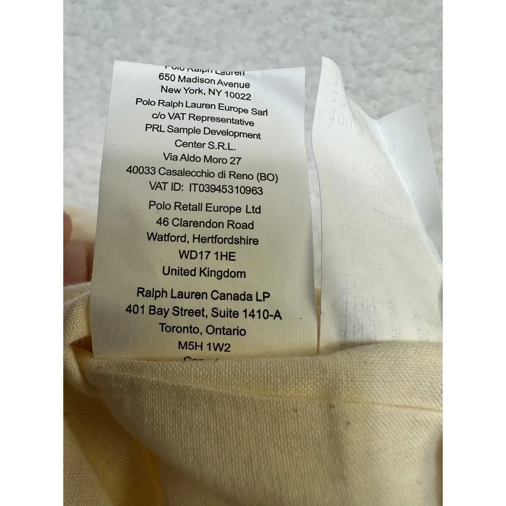 Lauren Ralph Lauren RL 21x21 Crest Drawstring Dust Bag Pouch MCMXVII-New No tags